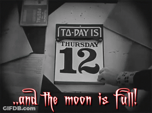 Calendar Saying Thursday 12 GIF