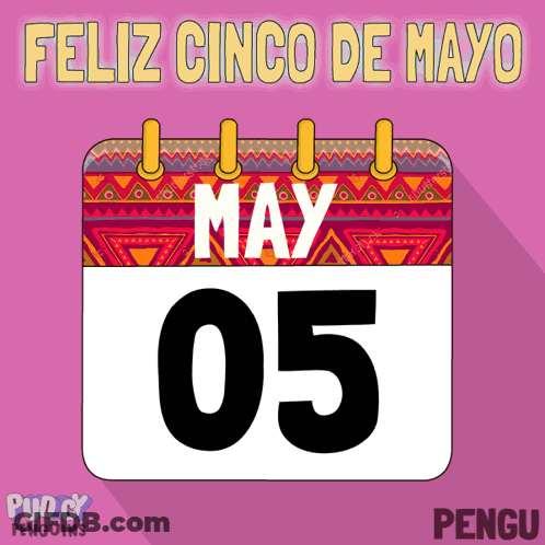 Calendar Showing May 5Th GIF