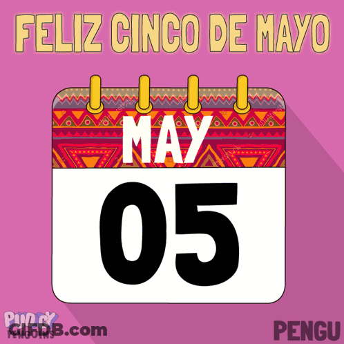 Calendar Showing May 5Th GIF