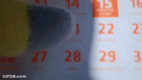 Calendar Showing The 27Th GIF