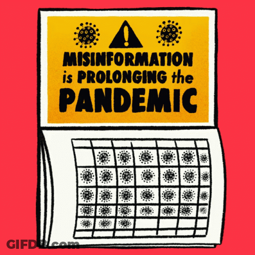 Calendar With Sign Misinformation Is Prolonging The Pandemic GIF