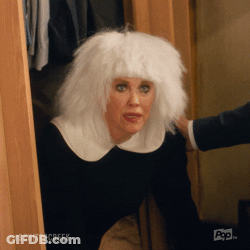 Calgon Take Me Away Peeking Catherine Ohara GIF