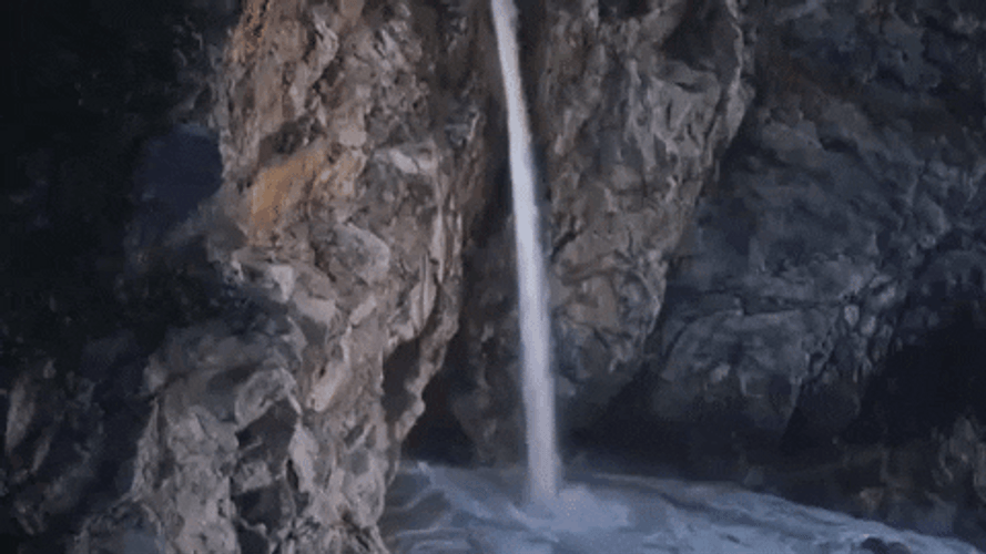 California Big Sur Waterfall GIF