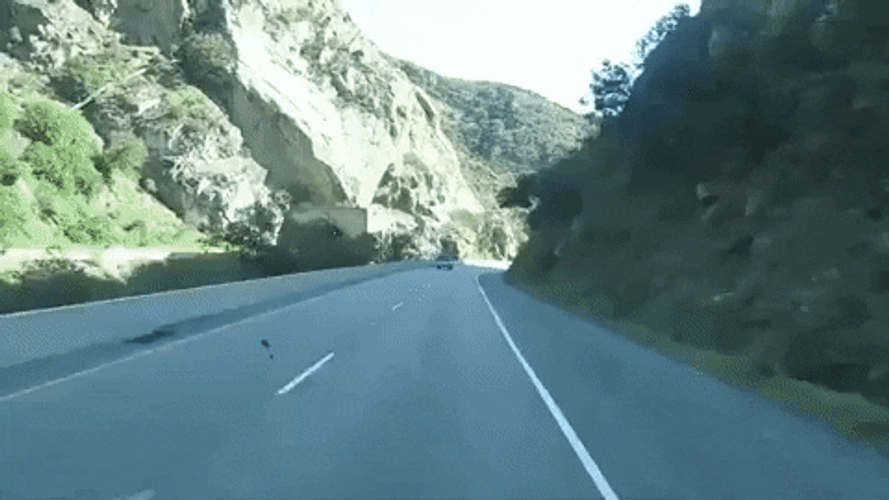 California Road Mountains GIF