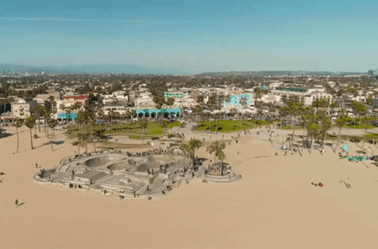 California Venice Beach Skatepark GIF