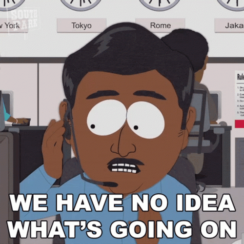 Call Centre We've No Idea What's Going On GIF