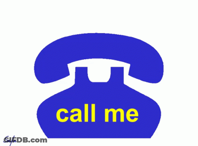 Call Me Animated Telephone Ringing GIF