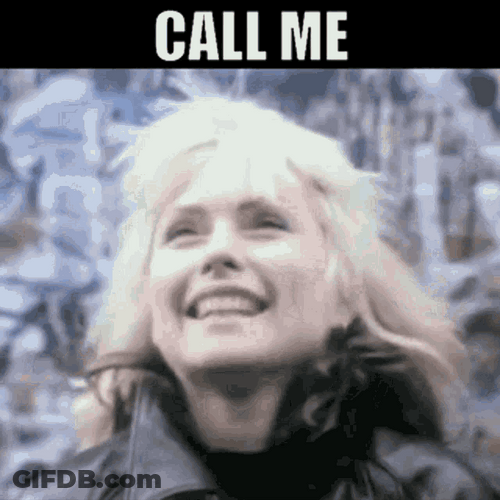 Call Me Blondie Deborah Harry 80S Music GIF