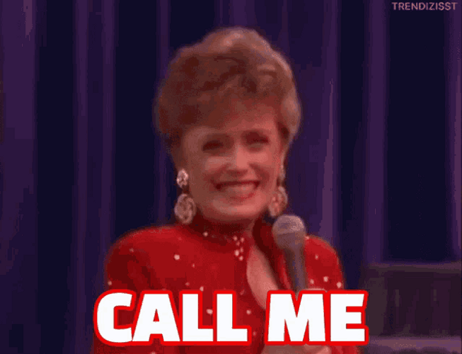 Call Me Flirting Smile Blanche Devereaux Golden Girls GIF