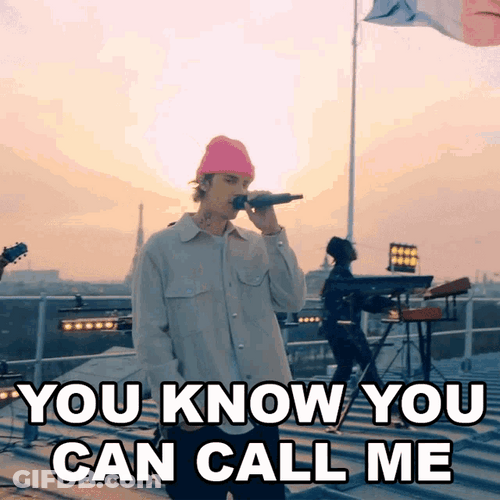 Call Me Justin Bieber Hold On Song GIF