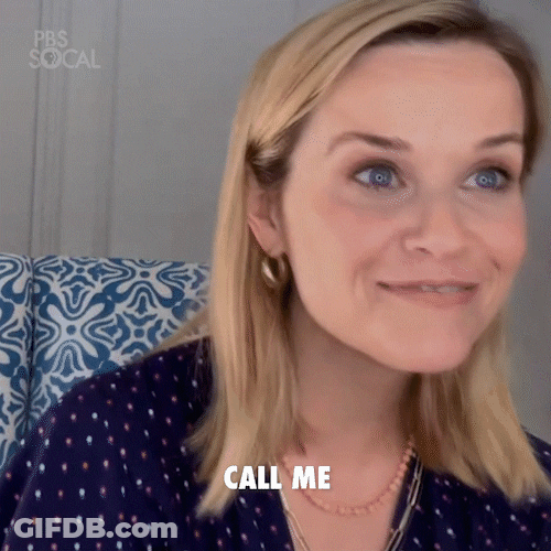 Call Me PBS SoCal Excited Reese Witherspoon GIF