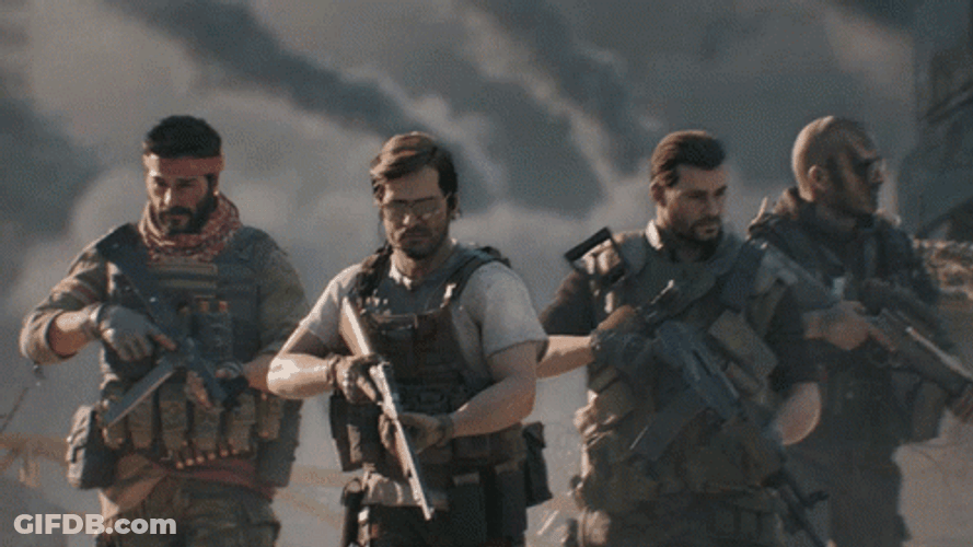 Call Of Duty Black Ops Cold War Players Carry Guns GIF