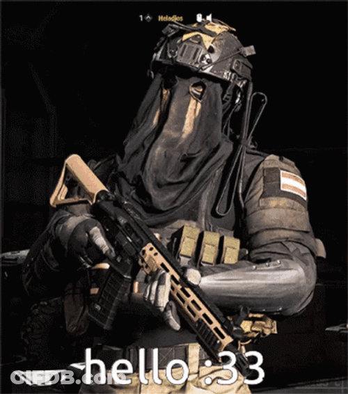 Call Of Duty Ghost Hello Greeting GIF