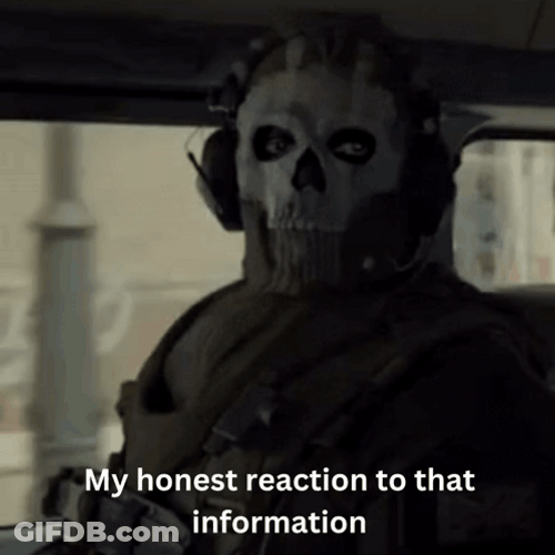 Call Of Duty Ghost Honest Reaction GIF