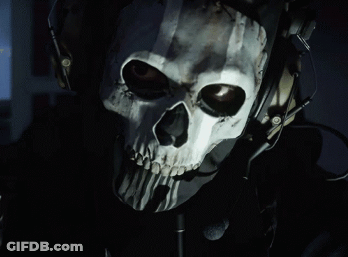 Call Of Duty Ghost Straight Face GIF
