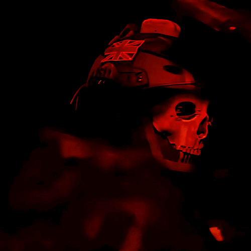Call Of Duty Ghost Under A Red Light GIF