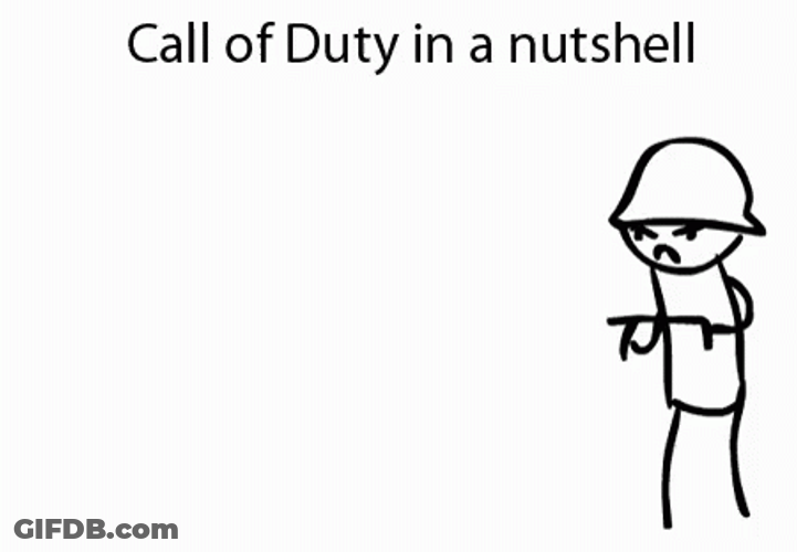 Call Of Duty In A Nutshell GIF