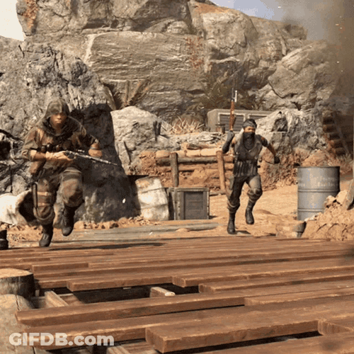 Call Of Duty Military Run GIF