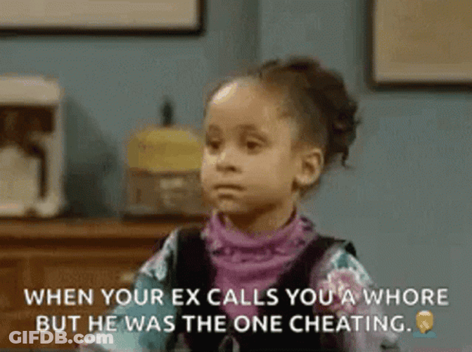 Call You A Whore But He Was Cheating GIF