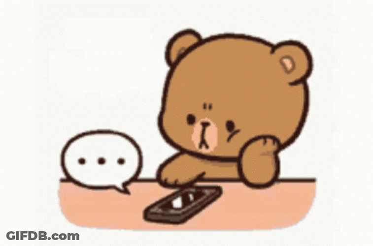 Calling Angry Mocha Bear No Message GIF