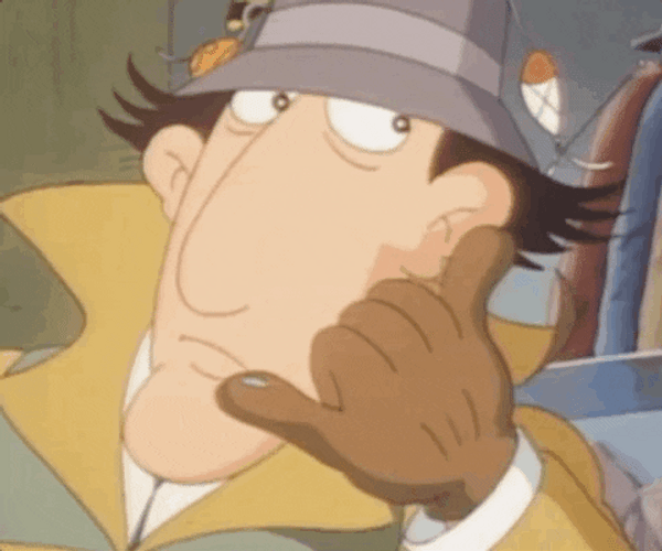 Calling Inspector Gadget GIF