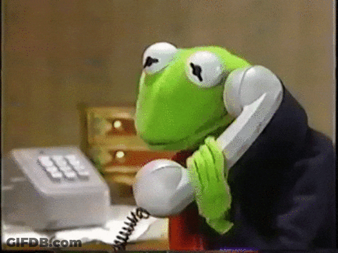 Calling Kermit Falling Off Building GIF