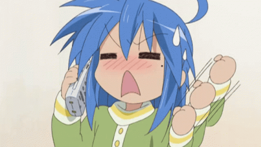 Calling Lucky Star Anime Girl Konata Izumi GIF