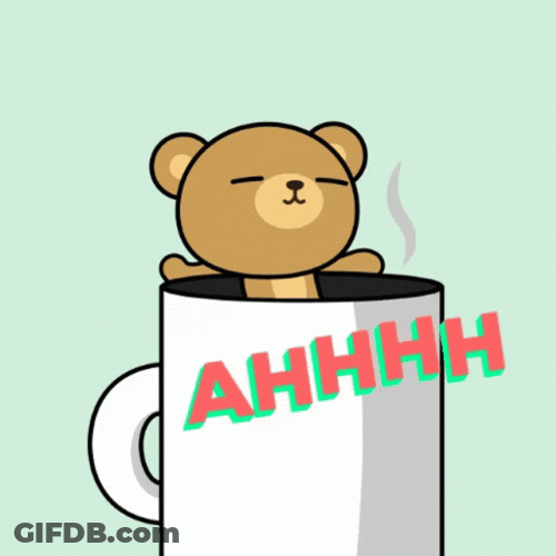 Calm Bear Coffee Ahh GIF