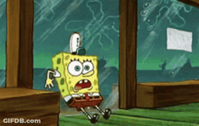 Calm Down Breathing Spongebob GIF