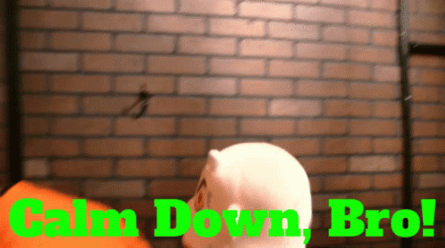 Calm Down Bro Naughty Puppet GIF