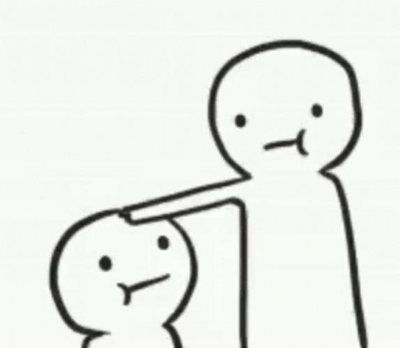 Calm Down Cute Headpat GIF