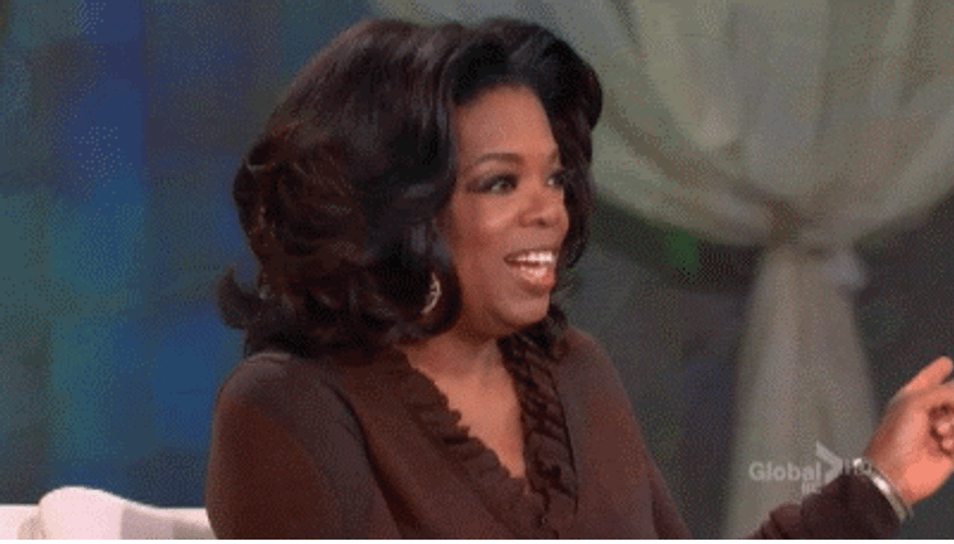 Calm Down Oprah Winfrey Host GIF