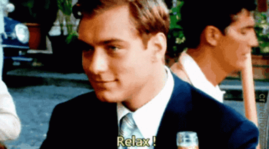 Calm Down Relax Dickie Greenleaf GIF