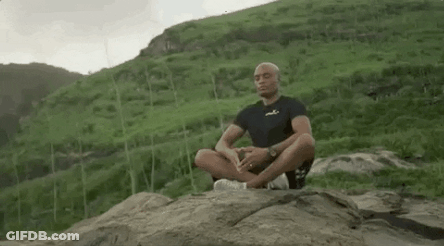 Calm Meditation In The Hill GIF