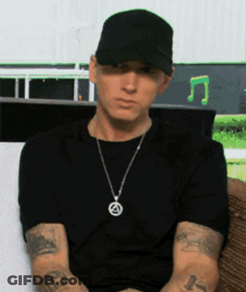 Calm Rap Sitting Eminem GIF