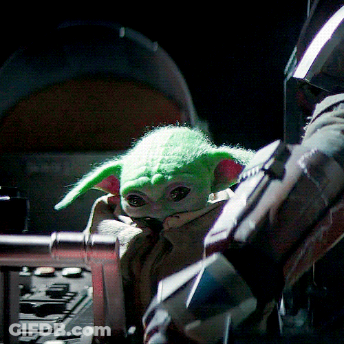 Calm Silent Grogu GIF