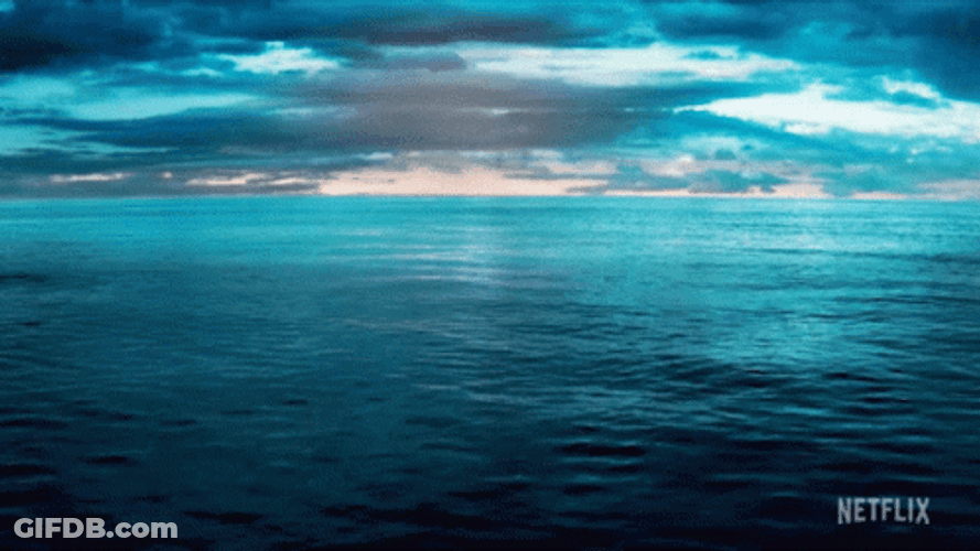 Calming Blue Sea GIF