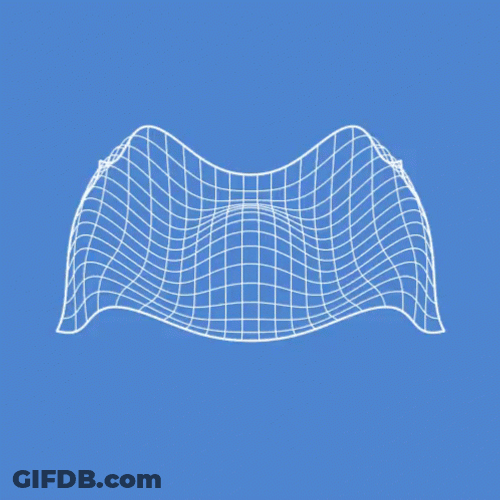 Calming Grid Blue Wave GIF