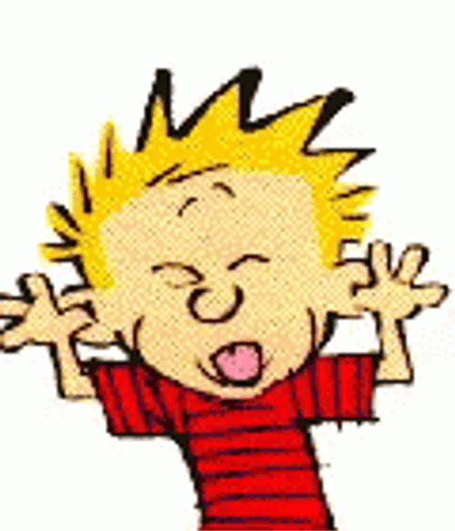 Calvin And Hobbes Boy Funny Face GIF