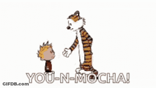 Calvin And Hobbes Hugging Tiger You N Mocha GIF