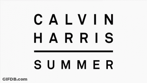 Calvin Harris Summer Logo Black GIF