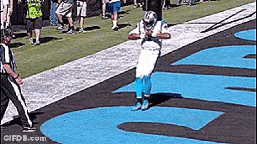 Cam Newton Opening Chest Image Compilation GIF