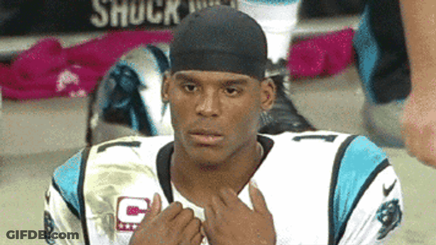 Cam Newton Pointing Nose GIF