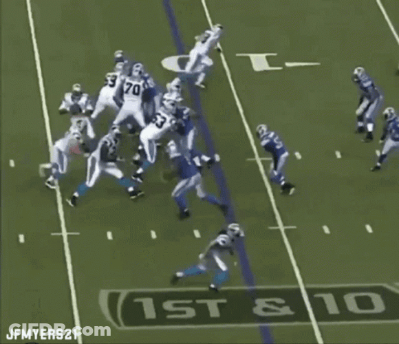 Cam Newton Running Back Football Game GIF