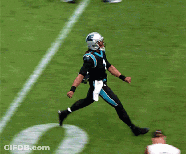Cam Newton Stomping On The Ground GIF