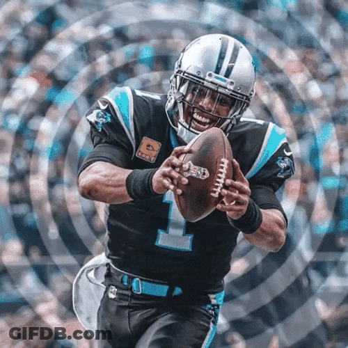 Cam Newton Trippy Art Design GIF