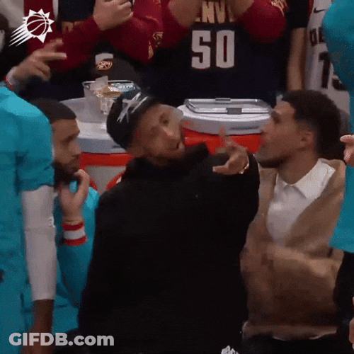 Cam Payne Bench Dancing GIF