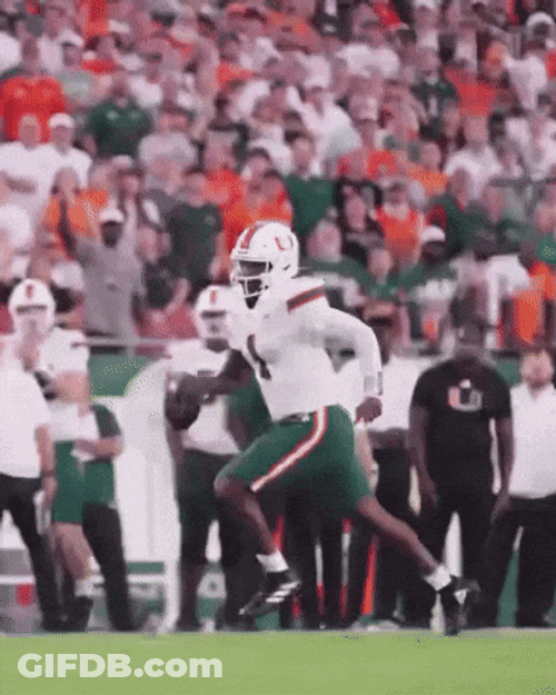 Cam Ward Run For The Goal Miami Hurricanes GIF