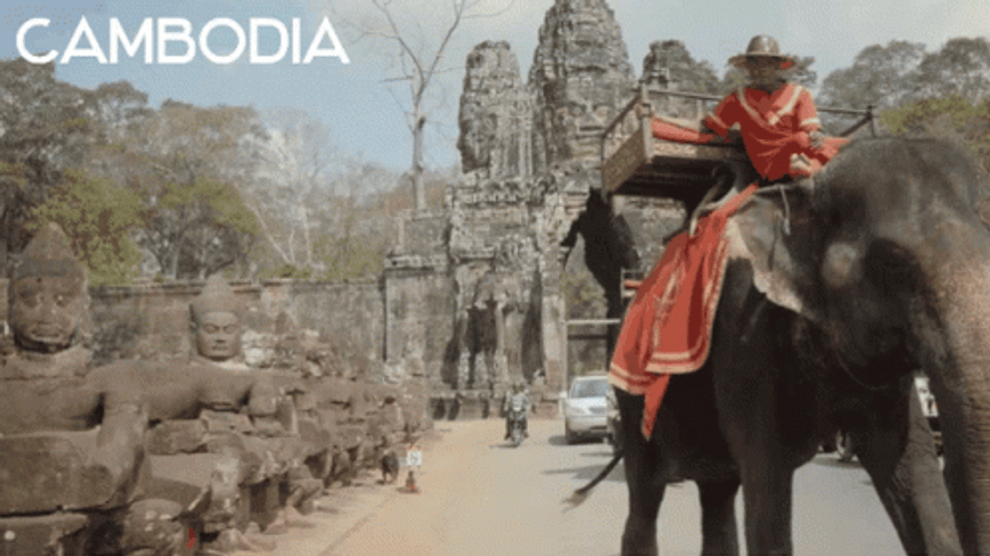 Cambodia Angkor Tourist Attraction GIF