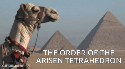 Camel Pyramids The Order Of The Aisen Tetrahedron GIF